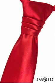 Czerwony angielski krawat dla chłopca