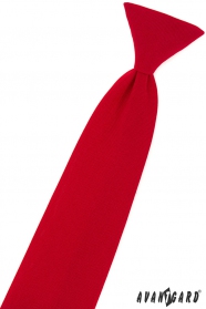 Krawat chłopięcy matowo czerwony
