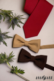 Krawat męski w matowym burgundowym kolorze - szerokość 7 cm