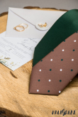 Krawat zielony matowy LUX - szerokość 7 cm