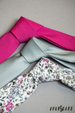 Wąski krawat w kolorze fuksji - szerokość 5 cm