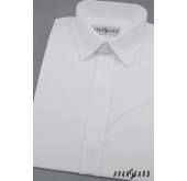 Biała koszula dla chłopca klasyczna w kolorze białym