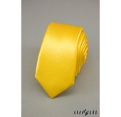 Wąski charakterystyczny żółty krawat - szerokość 5 cm