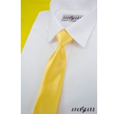 Żółty krawat chłopięcy - długość 31 cm