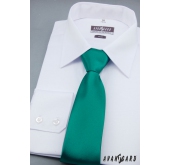 Zielony klasyczny krawat - szerokość 7 cm