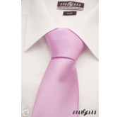 Błyszczący liliowy krawat