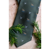 Zielony krawat myśliwski