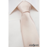 Krawat męski w odcieniu Ivory - szerokość 7 cm