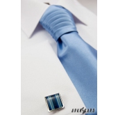 Krawat ślubny jasnoniebieski - uni