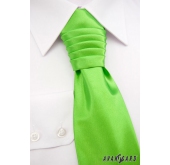 Zielony krawat ślubny - uni