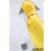 Krawat ślubny w odważnym żółtym kolorze